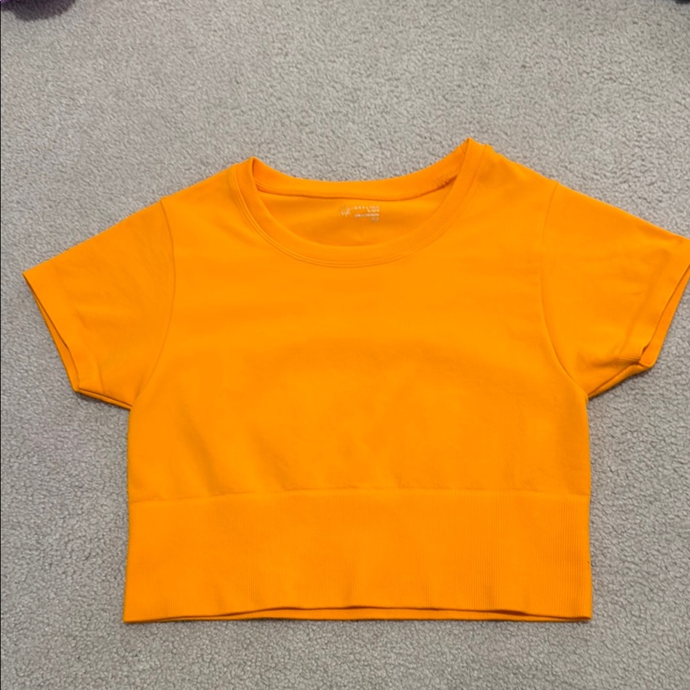 Bright Orange Offline by Aerie Crop Top